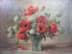 Bild von Gemälde Blumen Stillleben, rote Anemonen Blumenstrauß, unleserlich signiert